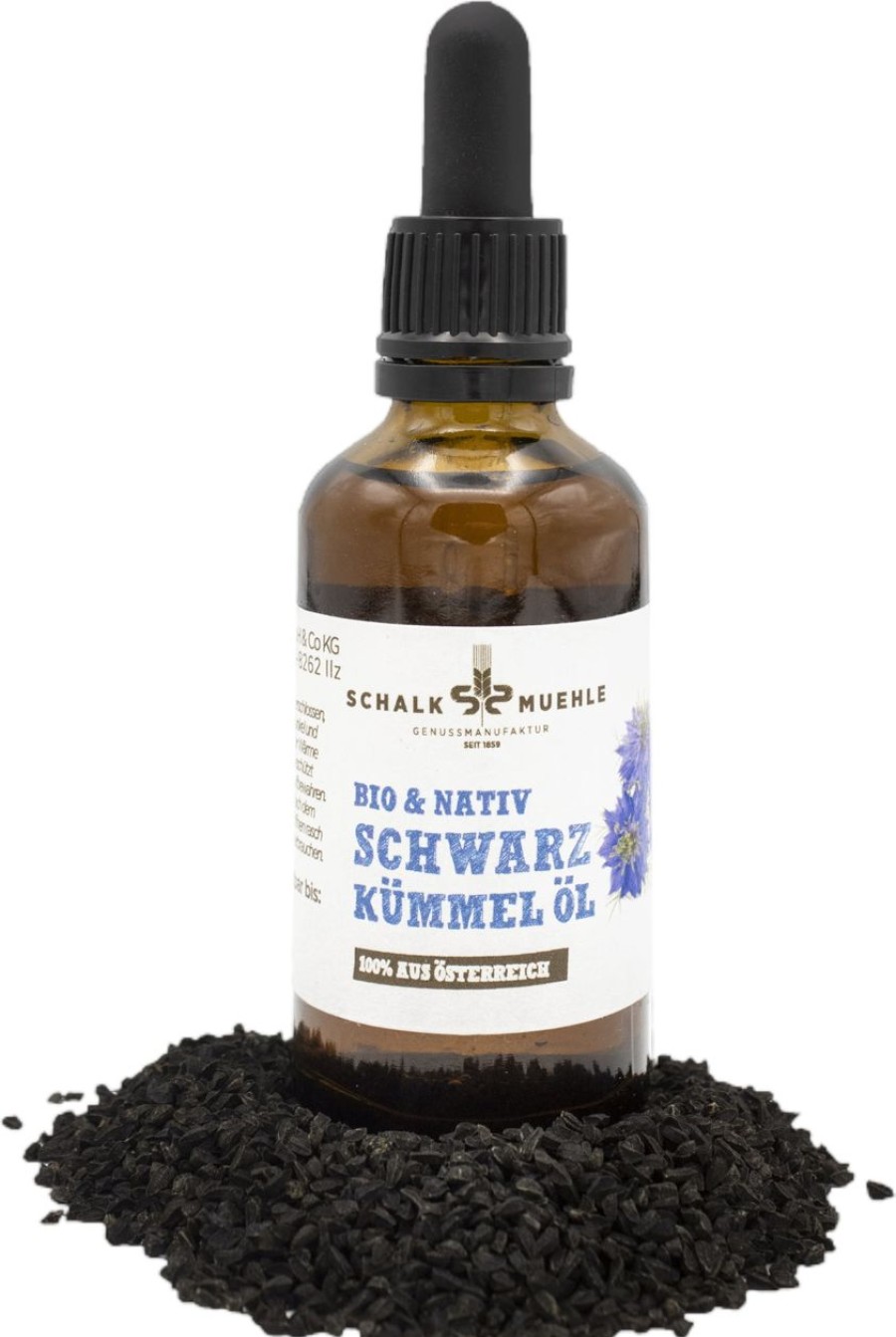 Schalk Mühle Olio Aromatizzato | Olio Di Cumino Nero Biologico Nativo, 50 Ml