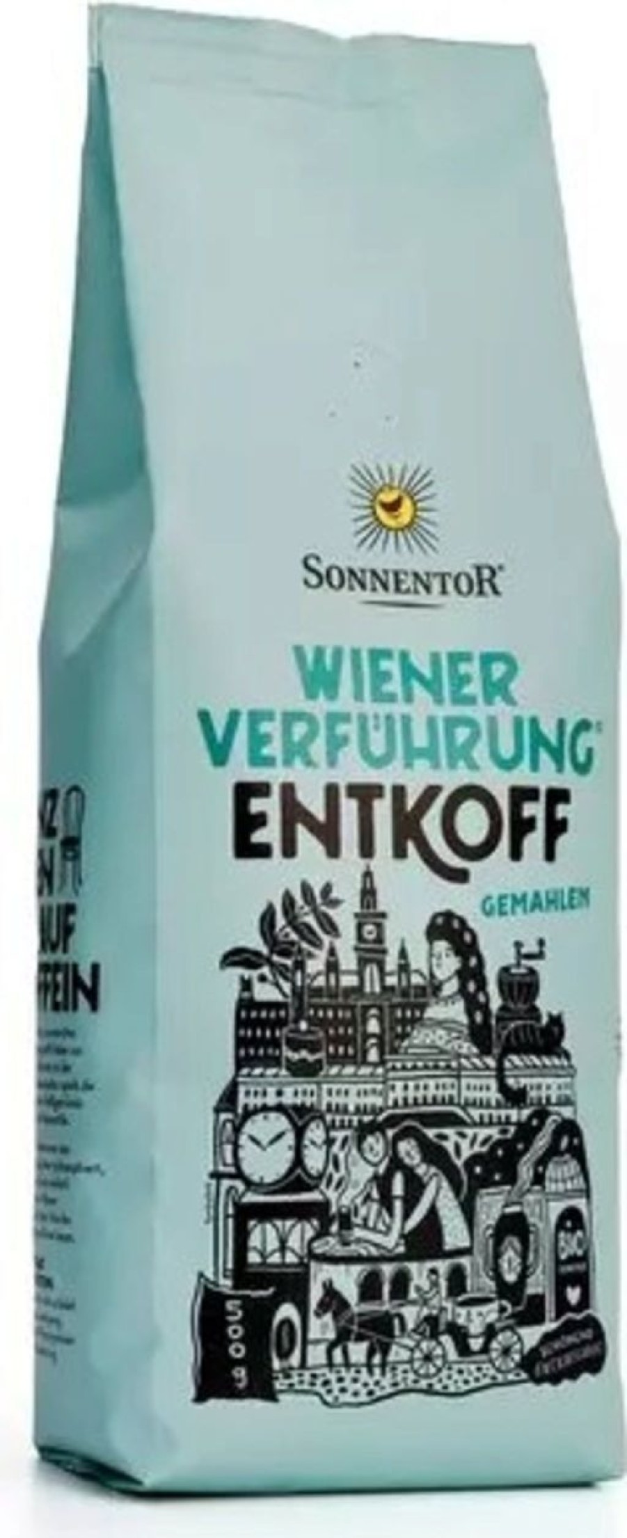 Sonnentor Caffe | Seduzione Viennese Decaffeinato - Macinato, 500 G