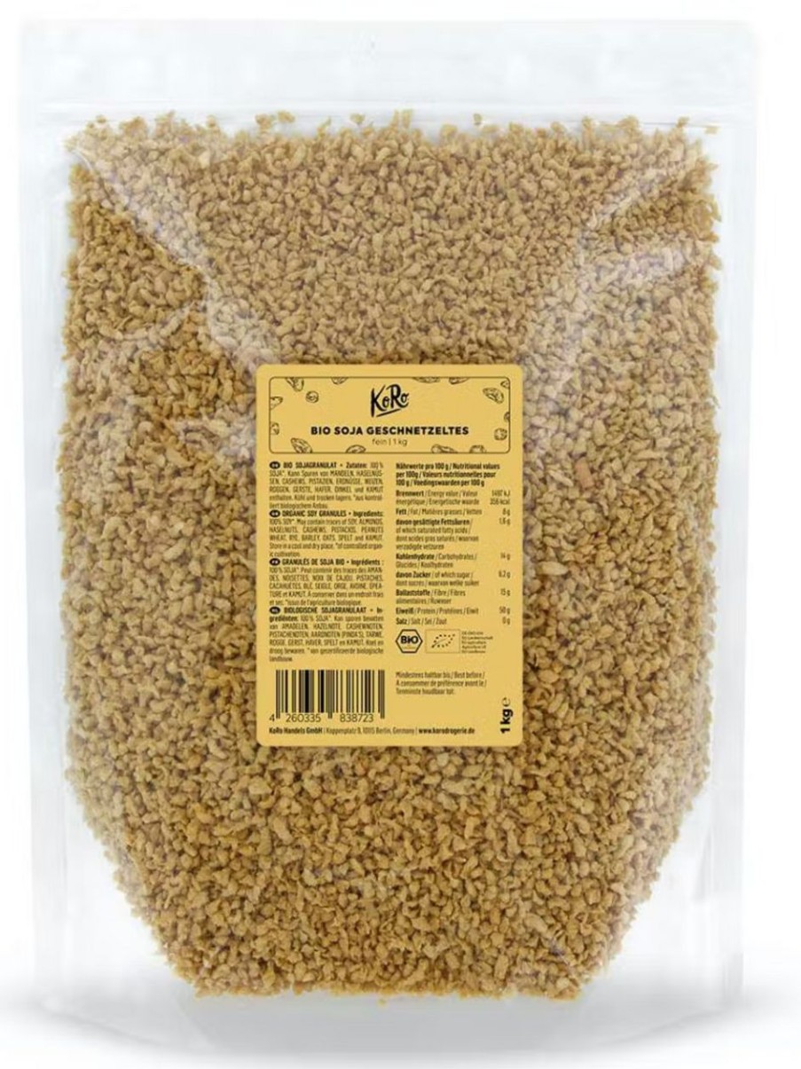 KoRo Sostituti Della Carne | Straccetti Di Soia Bio - Piccoli, 1 Kg
