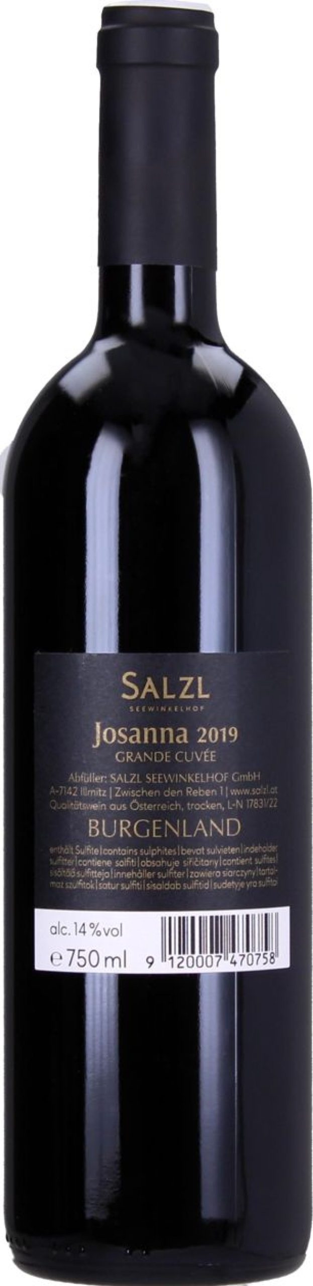 Salzl Seewinkelhof Bevande Alcoliche | Josanna Grande Cuvee 2020, 0,75 L