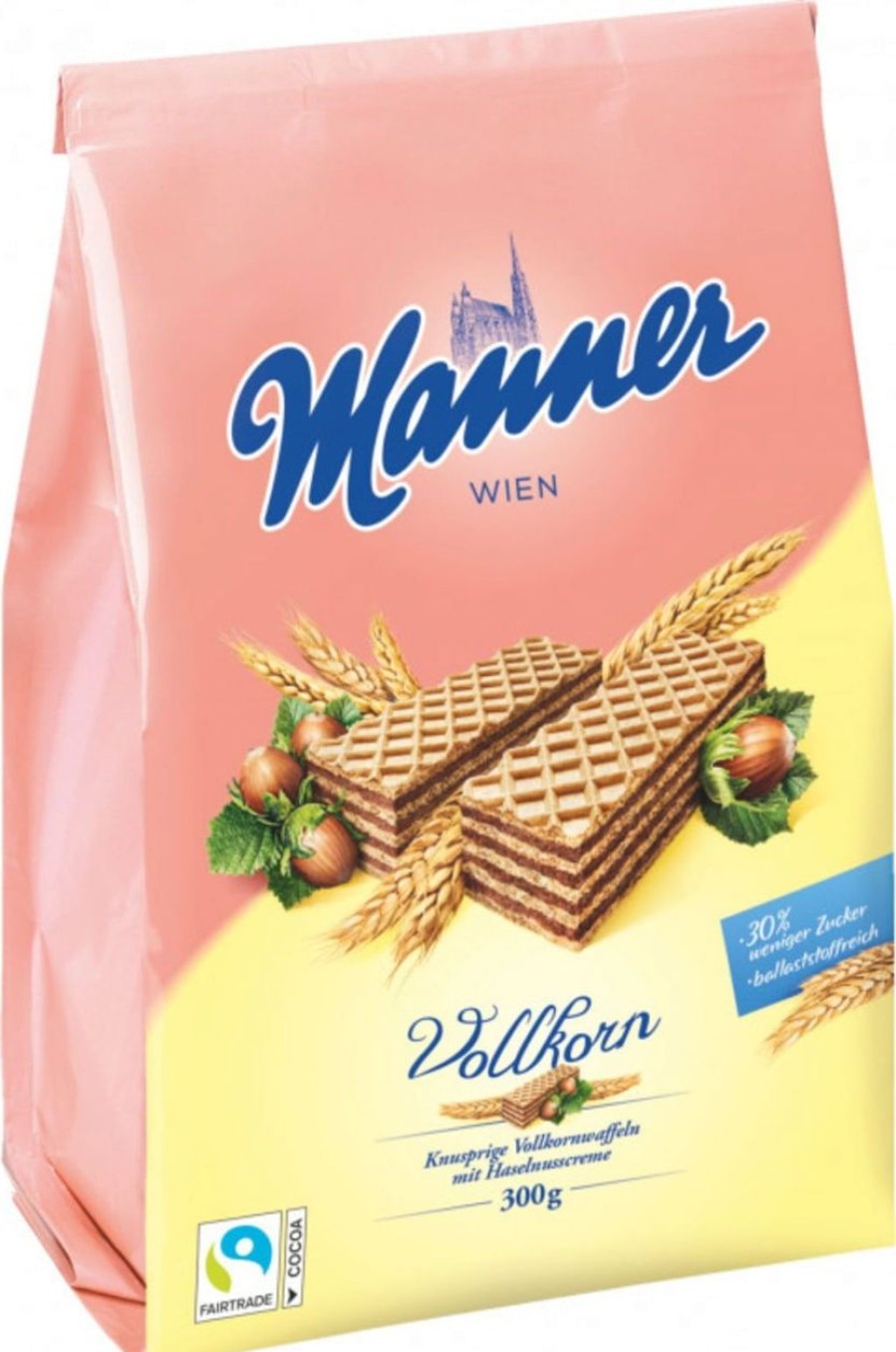 Manner Torte E Biscotti | Wafer Integrali, 300 G - Sacchetto