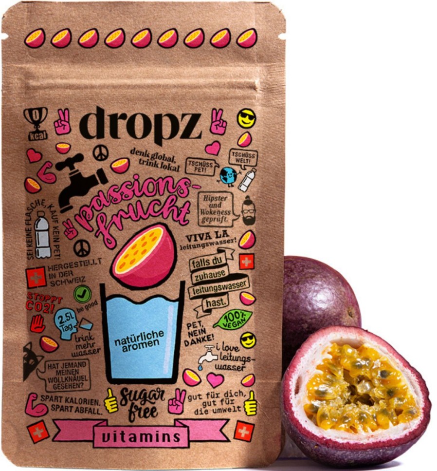 dropz Bevande In Polvere E Microdrink | Microdrink Vitamins - Frutto Della Passione, Frutto Della Passione (20 Pezzi)