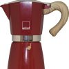 gnali & zani Mise En Place | Venezia - Caffettiera Da 6 Tazze, Rosso