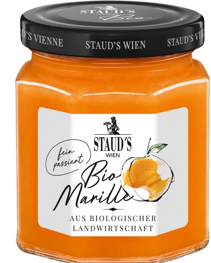 STAUD‘S Miele Confetture E Spalmabili Dolci | Confettura Di Albicocca Bio - Finemente Passata, 250 G