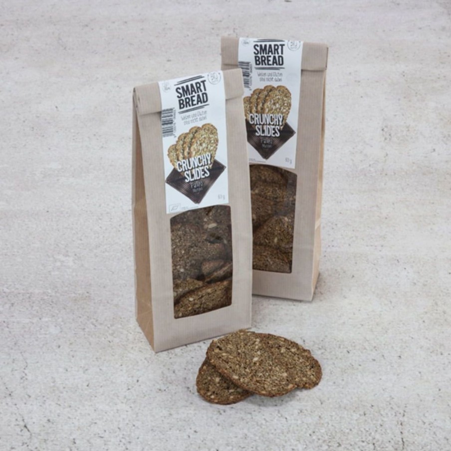 SmartBread Pane E Prodotti Da Forno | Bio Crunchy Slides Paleo Mandorle, 60 G
