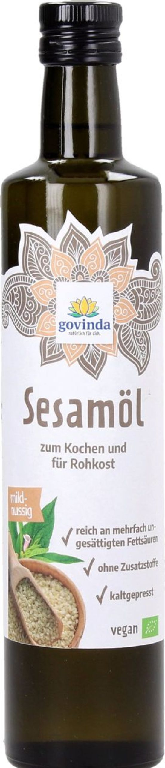 Govinda Oli Vegetali | Olio Di Sesamo Bio, 500 Ml