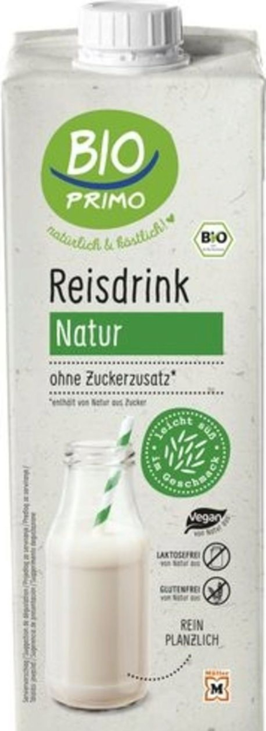 BIO PRIMO Latte E Bevande Vegetali | Bevanda Al Riso Bio, Nature (1 L)