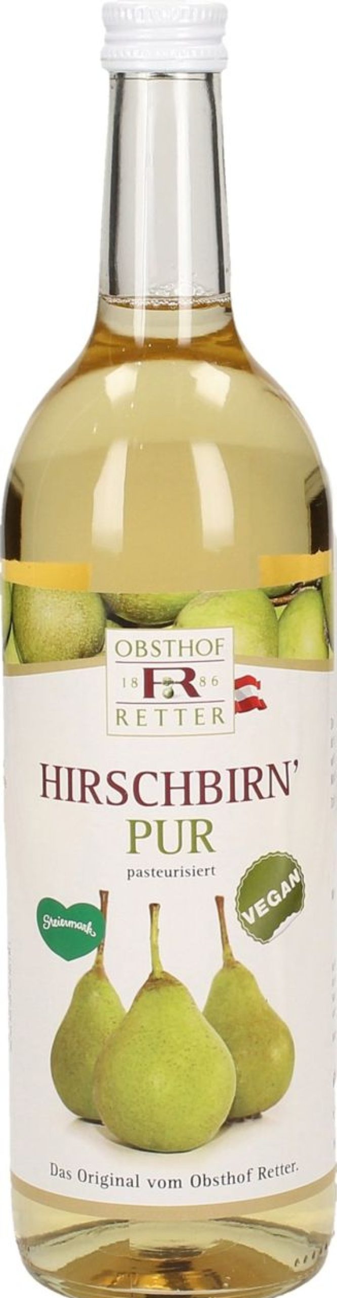 Obsthof Retter Sciroppi E Succhi | Succo Di Pera Hirschbirne Bio - Puro, 0,75 L (750 Ml)