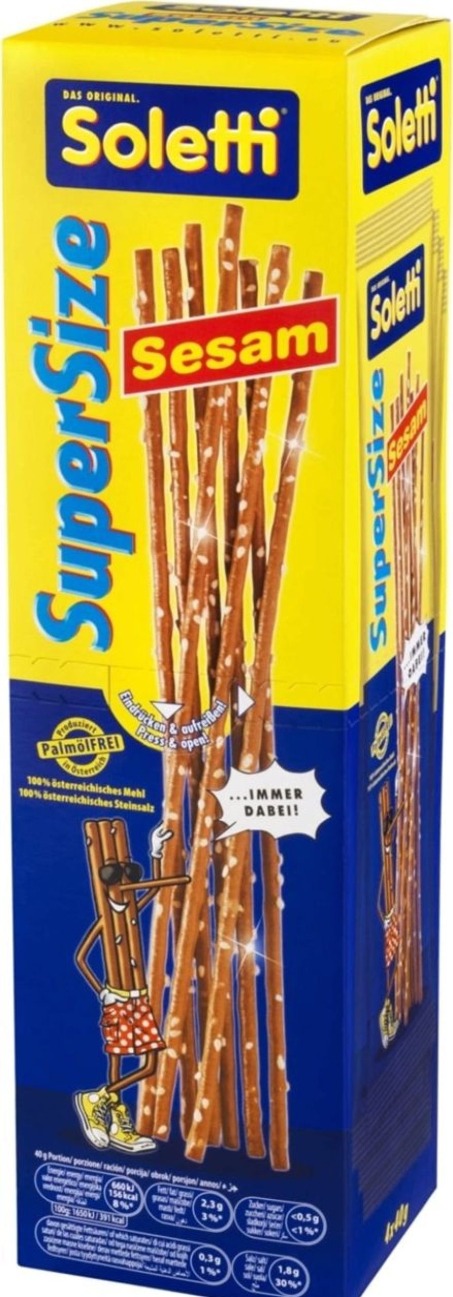Soletti Snack Salati | Supersize Al Sesamo, 160 G