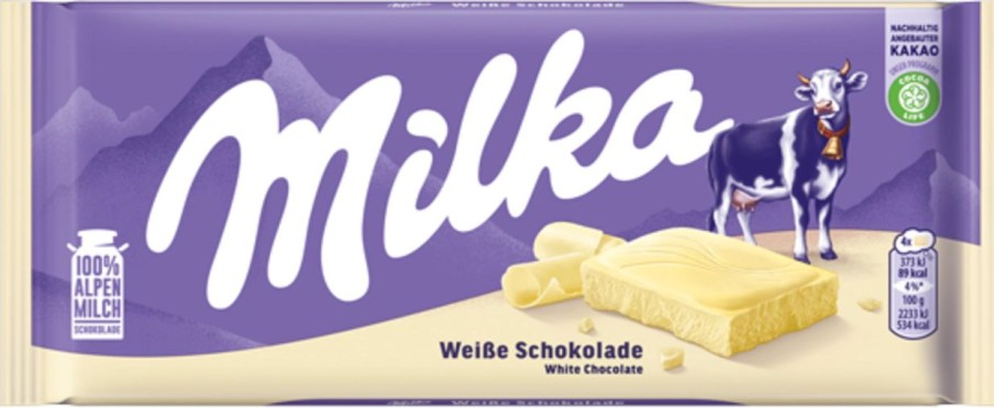 Milka Cioccolato | Cioccolato Bianco, 100 G