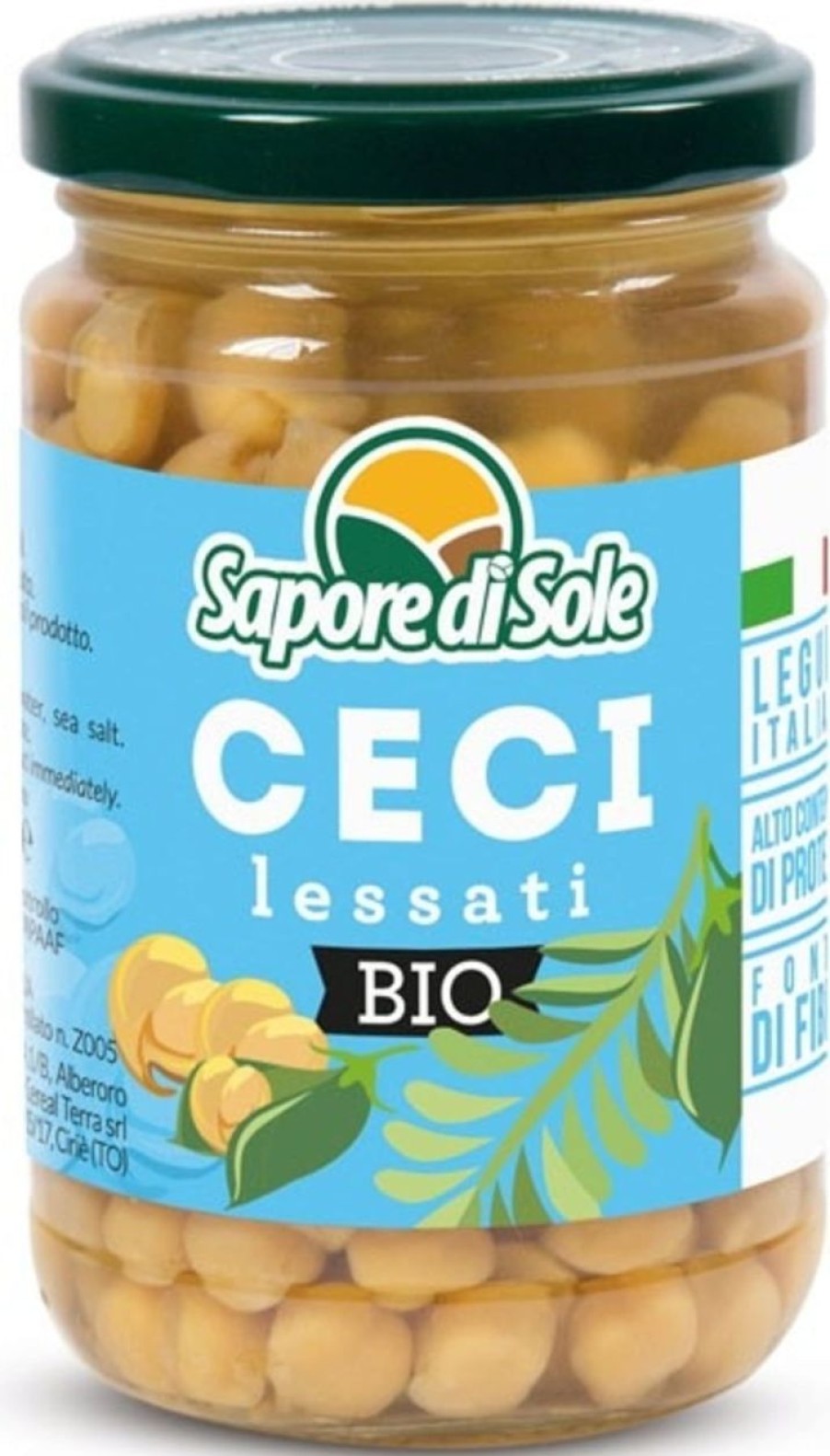 Sapore di Sole Legumi | Ceci Bio - Lessati, 300 G